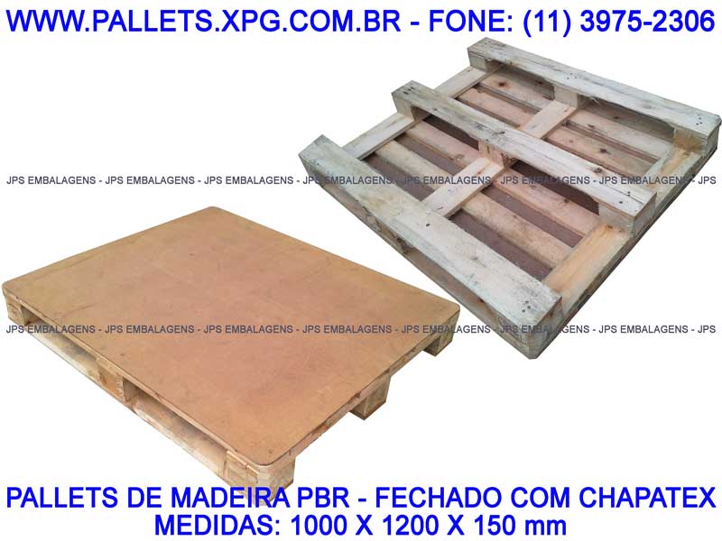Pallets, Paletes, PBR, Palletes, Palets, Chapatex novos e usados